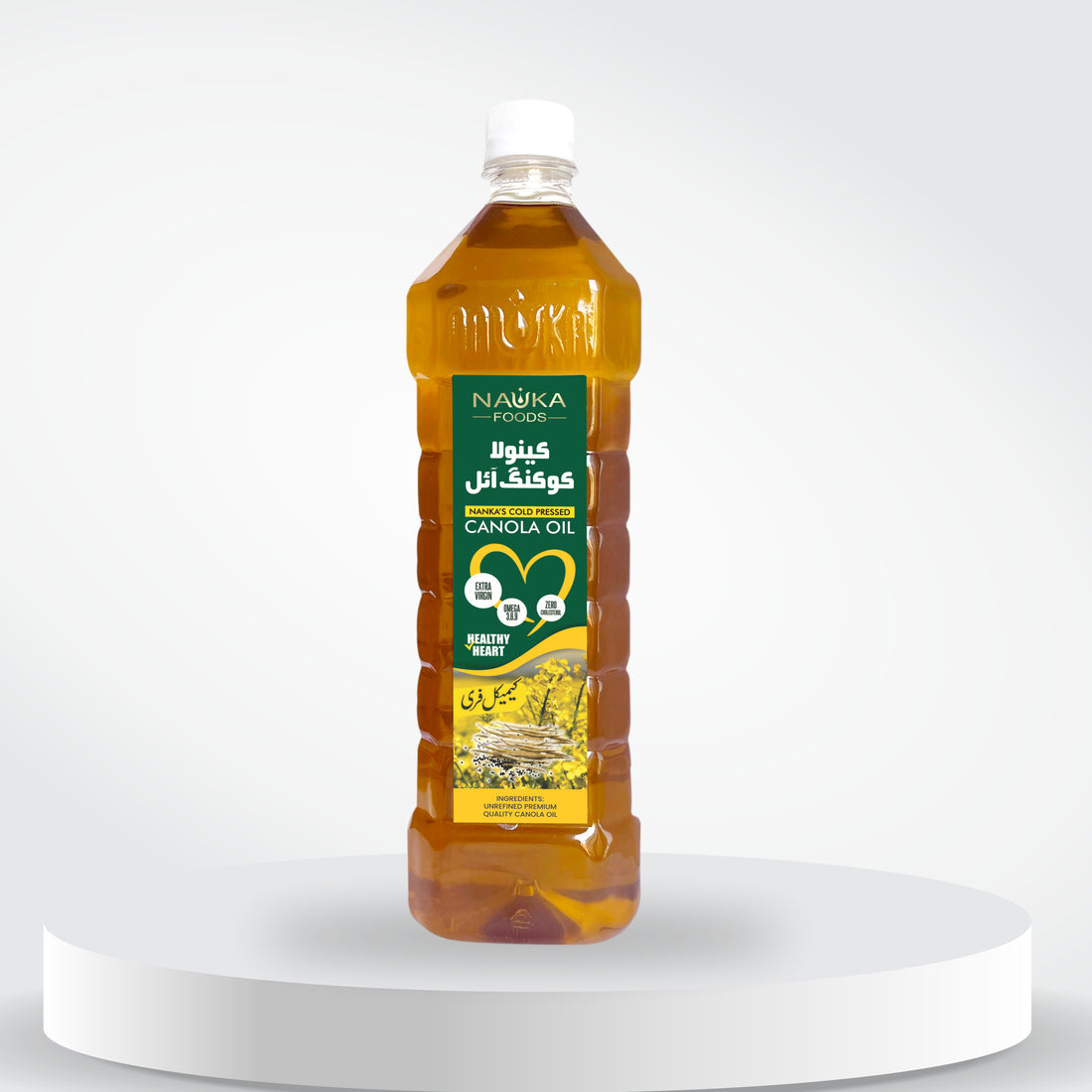 Cold-Pressed Canola Oil Extremely Pure, Extra Virgin & Chemicals Free ...