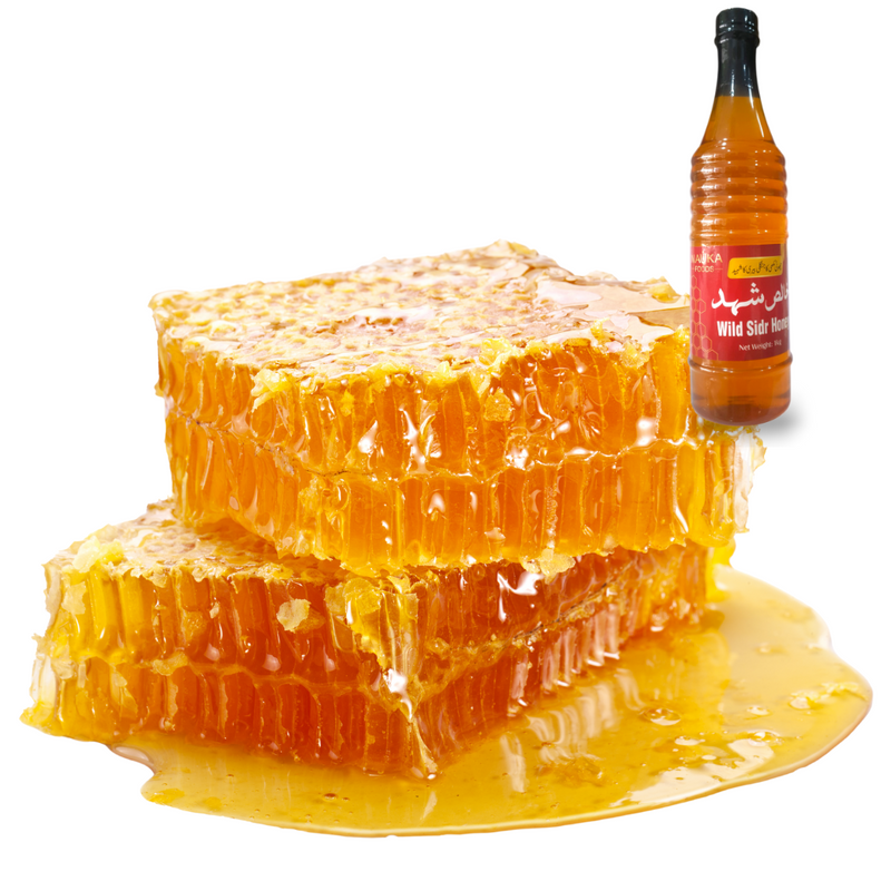 🌿 Nanka Foods Premium Wild Sidr Honey 🐝 – 100% Pure, Export Quality, Harvested by Apis Dorsata Bees in the Wild Forests of Potohar & Hazara 🌾