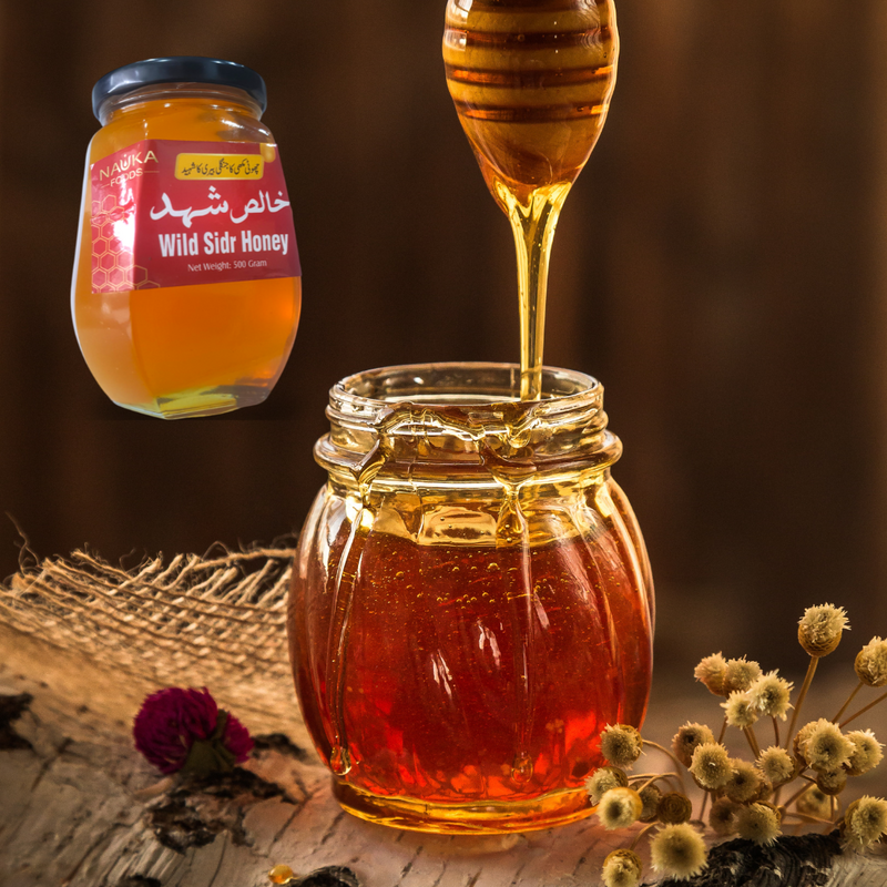 🌿 Nanka Foods Premium Wild Sidr Honey 🐝 – 100% Pure, Export Quality, Harvested by Apis Dorsata Bees in the Wild Forests of Potohar & Hazara 🌾
