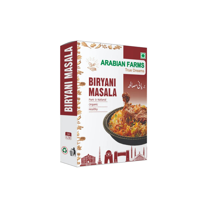 Arabian Organic Biryani Masala – 50 Grams | Preservative/ Chemical Free