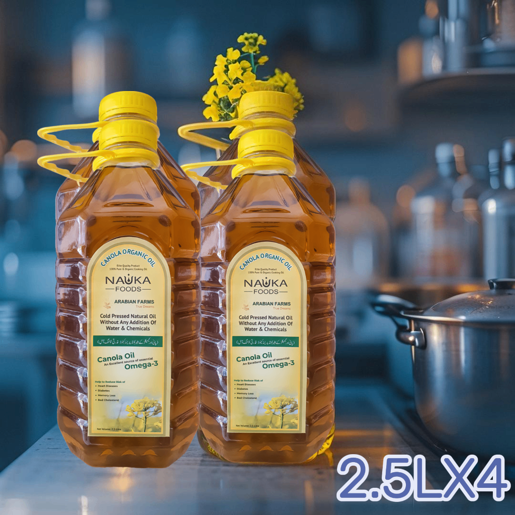 Cold-Pressed Canola Oil Extremely Pure, Extra Virgin & Chemicals Free (Premium Lab Tested Seed)