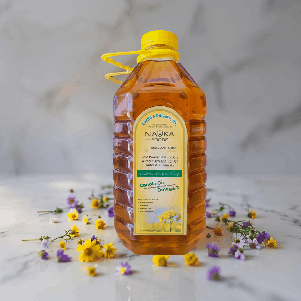 Cold-Pressed Canola Oil Extremely Pure, Extra Virgin & Chemicals Free (Premium Lab Tested Seed)