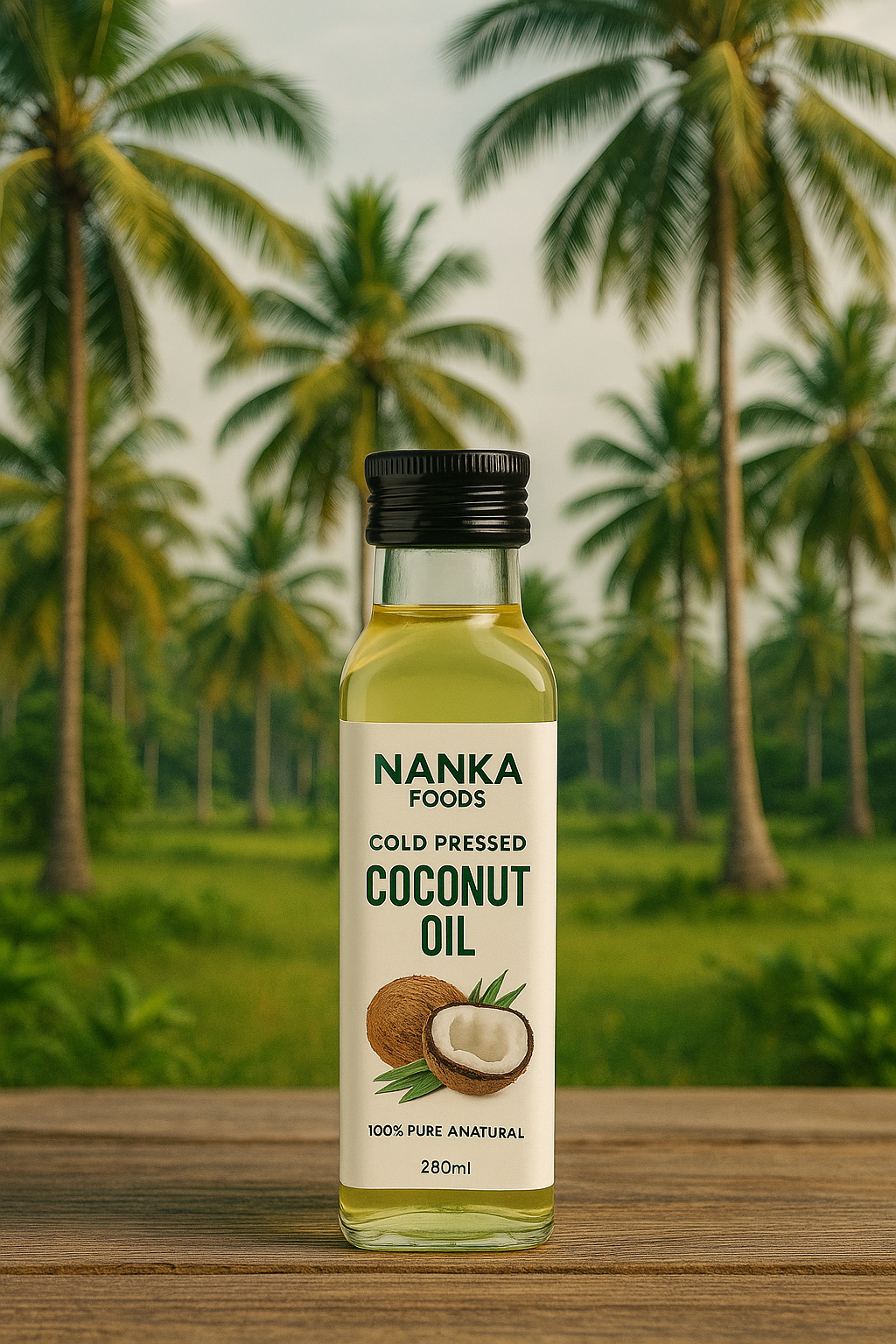 Nanka Foods Cold Pressed Coconut Oil – Extremely Pure, chemical free & organic